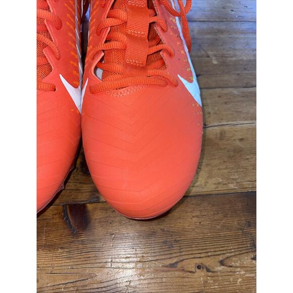 Nike Alpha Menace Pro 2 Mid Football Cleats Men's Sz 13 Orange USED AQ3209-800 - Picture 3 of 16